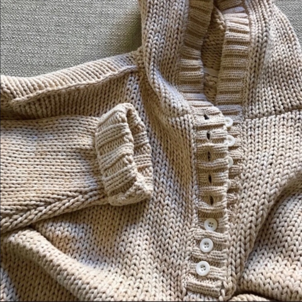 Soft Surroundings Chunky Knit Hoodie
